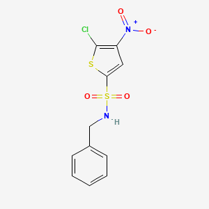 molecular formula C11H9ClN2O4S2 B12603311 N-Benzyl-5-chloro-4-nitrothiophene-2-sulfonamide CAS No. 646040-11-1