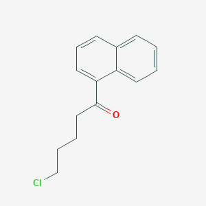 molecular formula C15H15ClO B12603335 5-Chloro-1-(naphthalen-1-YL)pentan-1-one CAS No. 918648-46-1