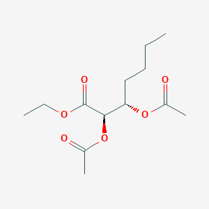 molecular formula C13H22O6 B12603354 Ethyl (2R,3S)-2,3-bis(acetyloxy)heptanoate CAS No. 876591-74-1