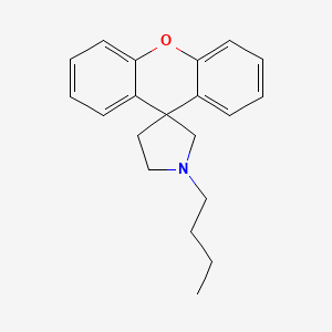 molecular formula C20H23NO B12603369 Spiro[pyrrolidine-3,9'-[9H]xanthene], 1-butyl- CAS No. 648928-60-3