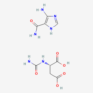 molecular formula C9H14N6O6 B1260337 Carbaica CAS No. 34879-34-0