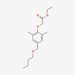 molecular formula C17H26O4 B12603388 Ethyl [4-(butoxymethyl)-2,6-dimethylphenoxy]acetate CAS No. 645403-83-4