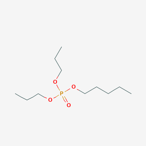 molecular formula C11H25O4P B12603408 Phosphoric acid, pentyl dipropyl ester CAS No. 646450-38-6