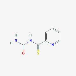 molecular formula C7H7N3OS B12603416 N-Carbamoylpyridine-2-carbothioamide CAS No. 885053-30-5