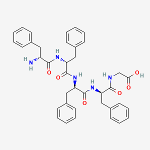 molecular formula C38H41N5O6 B12603427 D-Phenylalanyl-D-phenylalanyl-D-phenylalanyl-D-phenylalanylglycine CAS No. 644997-06-8