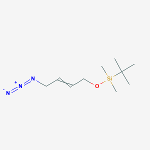 molecular formula C10H21N3OSi B12603430 [(4-Azidobut-2-EN-1-YL)oxy](tert-butyl)dimethylsilane CAS No. 874335-90-7