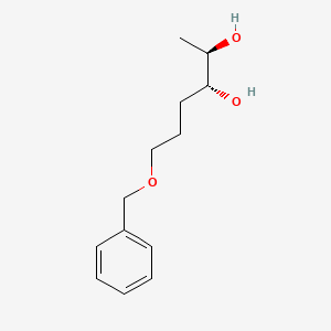molecular formula C13H20O3 B12603438 (2R,3R)-6-(Benzyloxy)hexane-2,3-diol CAS No. 909294-22-0