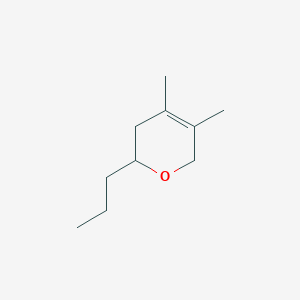 molecular formula C10H18O B12603634 4,5-Dimethyl-2-propyl-3,6-dihydro-2h-pyran CAS No. 648882-76-2