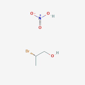 molecular formula C3H8BrNO4 B12603647 Nitric acid--(2S)-2-bromopropan-1-ol (1/1) CAS No. 651007-58-8