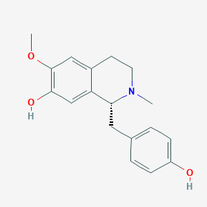 molecular formula C18H21NO3 B126037 (R)-N-甲基小檗碱 CAS No. 5096-70-8