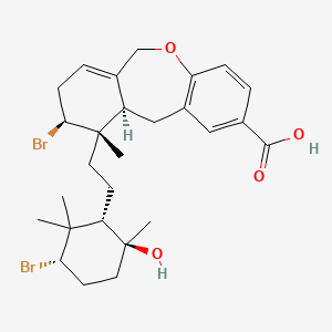 molecular formula C27H36Br2O4 B1260370 卡洛菲酸C 