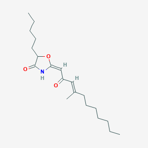 molecular formula C20H33NO3 B1260373 lipoxazolidinone B 