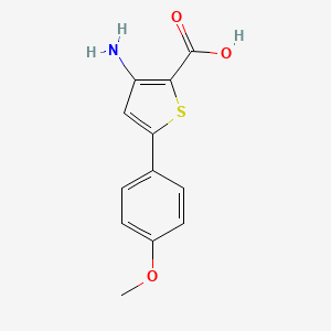 molecular formula C12H11NO3S B12603732 3-Amino-5-(4-methoxyphenyl)thiophene-2-carboxylic acid CAS No. 649757-53-9