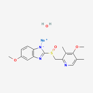 molecular formula C17H20N3NaO4S B1260376 Omeprazole sodium hydrate 