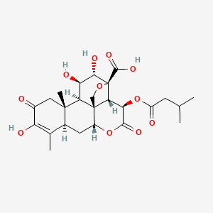 molecular formula C25H32O11 B1260379 bruceine J 