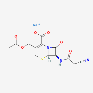molecular formula C13H12N3NaO6S B1260381 Cefacetrile sodium CAS No. 23239-41-0