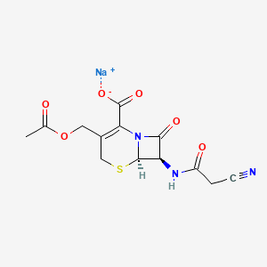 molecular formula C13H12N3NaO6S B1260381 Cephacetrile sodium CAS No. 23239-41-0