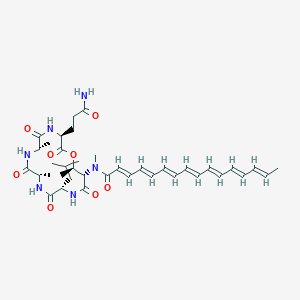 molecular formula C38H54N6O8 B1260383 Myxochromide S1 