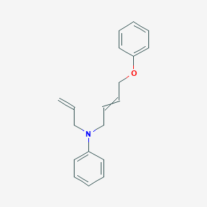 molecular formula C19H21NO B12603837 N-(4-Phenoxybut-2-en-1-yl)-N-(prop-2-en-1-yl)aniline CAS No. 651300-50-4