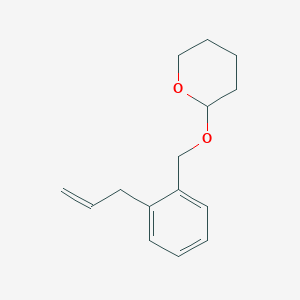 molecular formula C15H20O2 B12603864 2H-Pyran, tetrahydro-2-[[2-(2-propenyl)phenyl]methoxy]- CAS No. 874335-92-9
