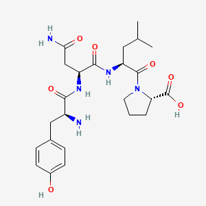 molecular formula C24H35N5O7 B12603869 L-Tyrosyl-L-asparaginyl-L-leucyl-L-proline CAS No. 915224-24-7