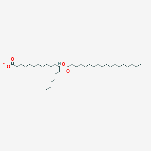 molecular formula C36H69O4- B1260388 12-Octadecanoyloxy-octadecanoate 