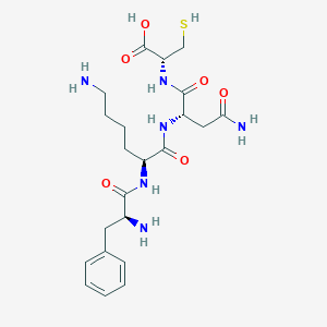 molecular formula C22H34N6O6S B12603881 L-Phenylalanyl-L-lysyl-L-asparaginyl-L-cysteine CAS No. 918661-73-1