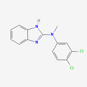 molecular formula C14H11Cl2N3 B12603911 N-(3,4-Dichlorophenyl)-N-methyl-1H-benzimidazol-2-amine CAS No. 917974-48-2