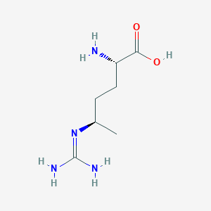 molecular formula C7H16N4O2 B1260392 (5R)-5-methyl-L-arginine 