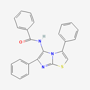 molecular formula C24H17N3OS B12603991 N-(3,6-Diphenylimidazo[2,1-b][1,3]thiazol-5-yl)benzamide CAS No. 918648-70-1