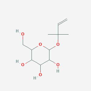 molecular formula C11H20O6 B1260404 2-(Hydroxymethyl)-6-(2-methylbut-3-en-2-yloxy)oxane-3,4,5-triol 