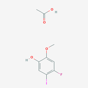 molecular formula C9H10FIO4 B12604056 Acetic acid--4-fluoro-5-iodo-2-methoxyphenol (1/1) CAS No. 900174-82-5