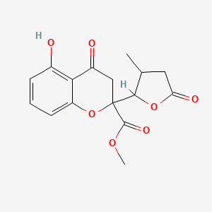 molecular formula C16H16O7 B1260406 Paecilin B 