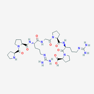molecular formula C34H57N13O8 B12604102 L-Prolyl-L-prolyl-N~5~-(diaminomethylidene)-L-ornithylglycyl-L-prolyl-N~5~-(diaminomethylidene)-L-ornithyl-L-proline CAS No. 872438-55-6
