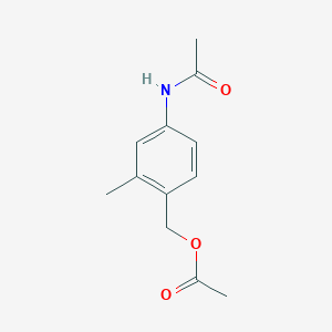 molecular formula C12H15NO3 B12604113 (4-Acetamido-2-methylphenyl)methyl acetate CAS No. 890086-36-9