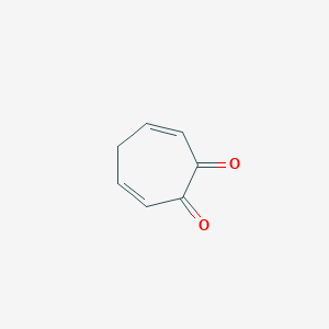 molecular formula C7H6O2 B12604138 Cyclohepta-3,6-diene-1,2-dione CAS No. 917613-74-2