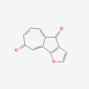 molecular formula C12H6O3 B12604140 Azuleno[1,2-B]furan-4,8-dione CAS No. 647845-12-3