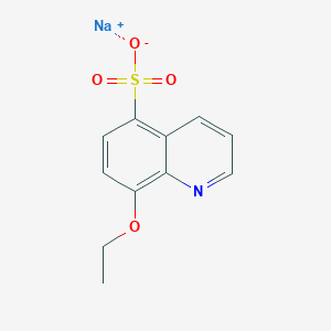 molecular formula C11H11NNaO4S B1260415 Actinoquinol sodium CAS No. 7246-07-3