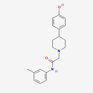 molecular formula C20H24N2O2 B12604154 2-[4-(4-Hydroxyphenyl)piperidin-1-yl]-N-(3-methylphenyl)acetamide CAS No. 918408-43-2