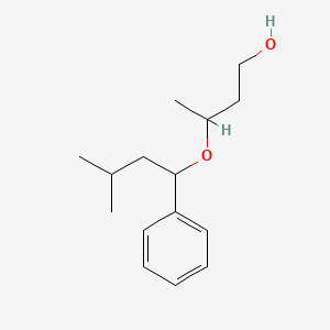 molecular formula C15H24O2 B12604162 3-(3-Methyl-1-phenylbutoxy)butan-1-ol CAS No. 649556-02-5