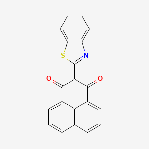 molecular formula C20H11NO2S B12604174 2-(1,3-Benzothiazol-2-yl)-1H-phenalene-1,3(2H)-dione CAS No. 918158-28-8
