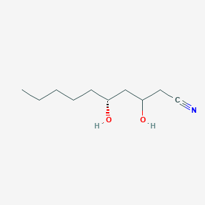 molecular formula C10H19NO2 B12604187 (5R)-3,5-Dihydroxydecanenitrile CAS No. 646057-18-3