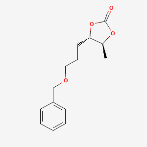 molecular formula C14H18O4 B12604205 (4S,5S)-4-[3-(Benzyloxy)propyl]-5-methyl-1,3-dioxolan-2-one CAS No. 909294-19-5