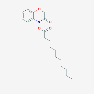molecular formula C20H29NO4 B12604245 4-(Dodecanoyloxy)-2H-1,4-benzoxazin-3(4H)-one CAS No. 918639-55-1