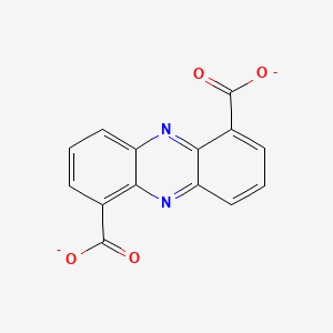 molecular formula C14H6N2O4-2 B1260425 Phenazine-1,6-dicarboxylate 