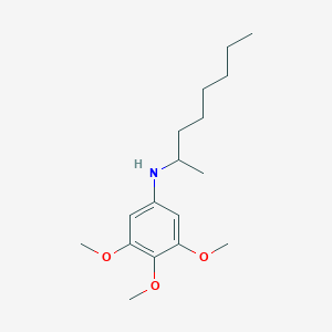 molecular formula C17H29NO3 B12604311 3,4,5-Trimethoxy-N-(octan-2-YL)aniline CAS No. 646026-90-6