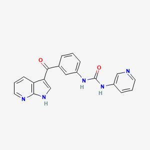 molecular formula C20H15N5O2 B12604329 N-Pyridin-3-yl-N'-[3-(1H-pyrrolo[2,3-b]pyridine-3-carbonyl)phenyl]urea CAS No. 918509-06-5