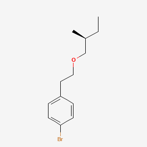 molecular formula C13H19BrO B12604383 1-Bromo-4-{2-[(2S)-2-methylbutoxy]ethyl}benzene CAS No. 918441-53-9