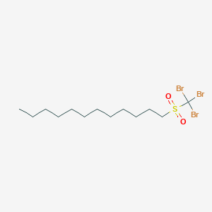 molecular formula C13H25Br3O2S B12604393 1-(Tribromomethanesulfonyl)dodecane CAS No. 647859-79-8