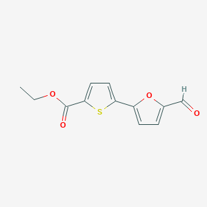 molecular formula C12H10O4S B12604438 Ethyl 5-(5-formylfuran-2-yl)thiophene-2-carboxylate CAS No. 647023-91-4